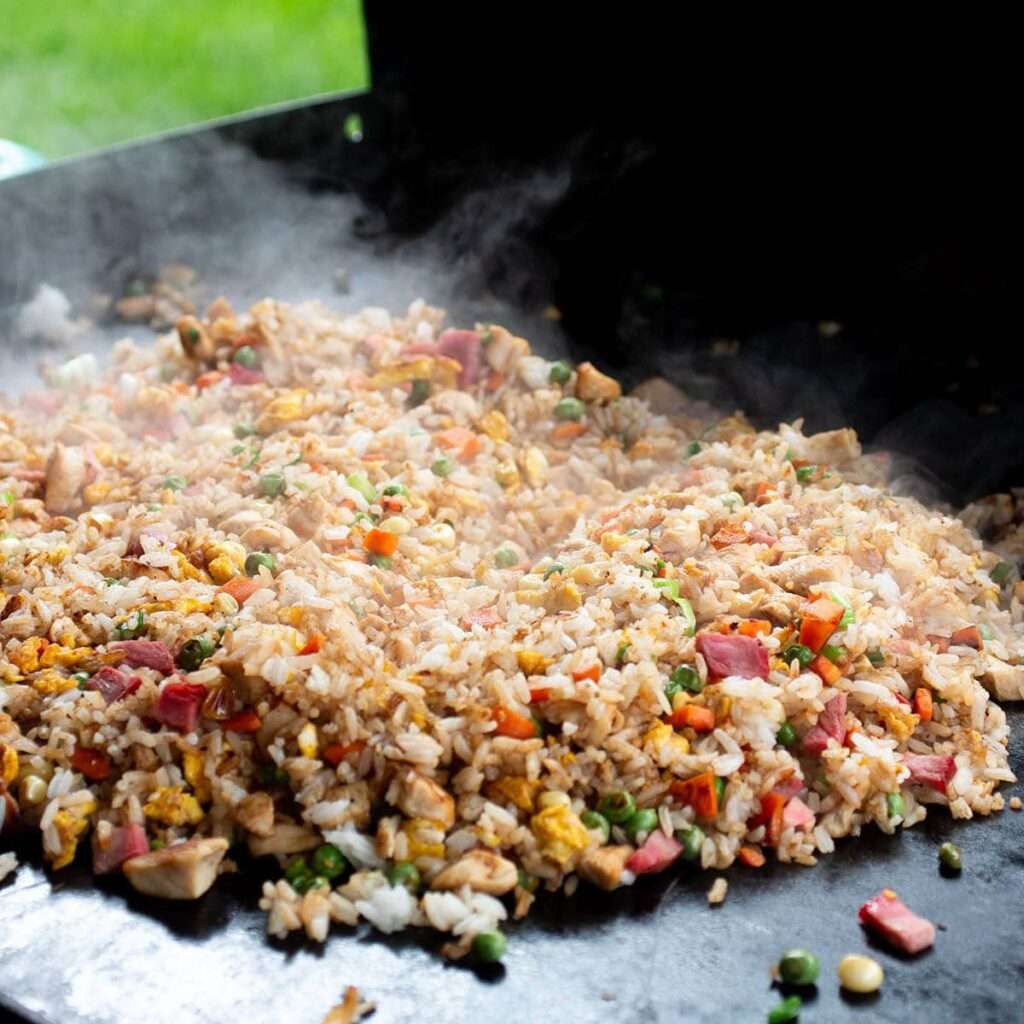 15 Best Blackstone Recipes Blackstone fried rice on the blackstone.