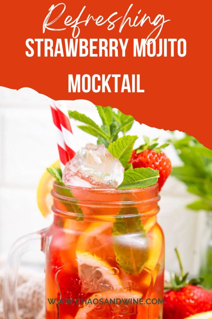 Strawberry Mojito Mocktail Pin 1