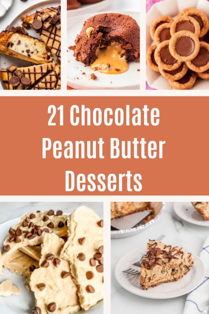 Chocolate Peanut Butter Desserts Pin 1