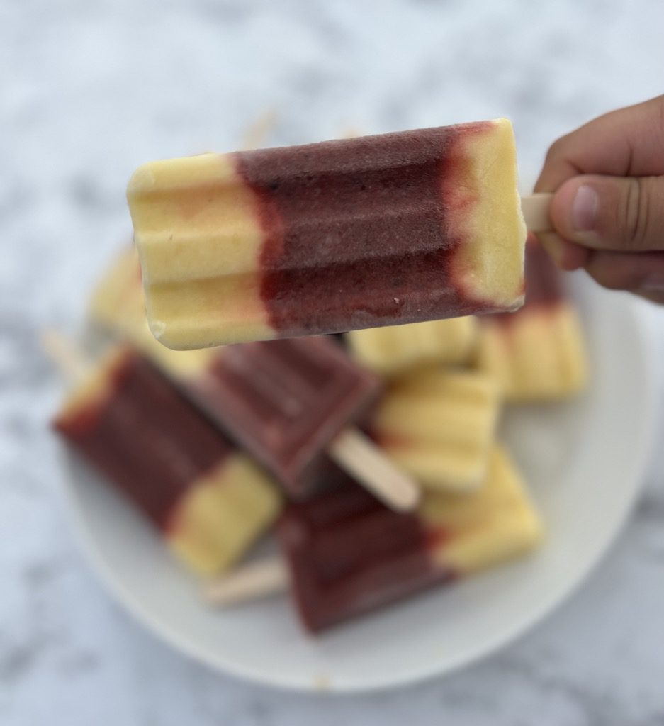 Refreshing sugar-free popsicles, an easy make-ahead snack perfect for meal prepping in warm weather.