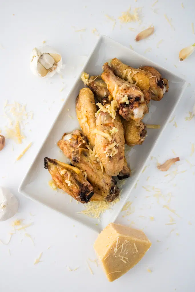 Final Buffalo Wild Wings Parmesan Garlic Wings.