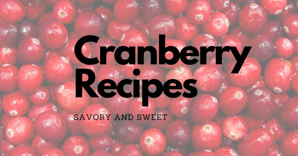 Cranberry Recipes Featured Image.