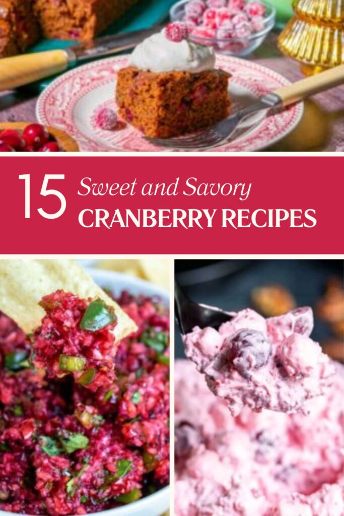 Cranberry Recipes Pin 1.