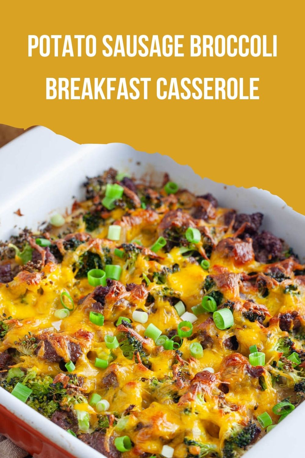 Potato Sausage Broccoli Breakfast Casserole