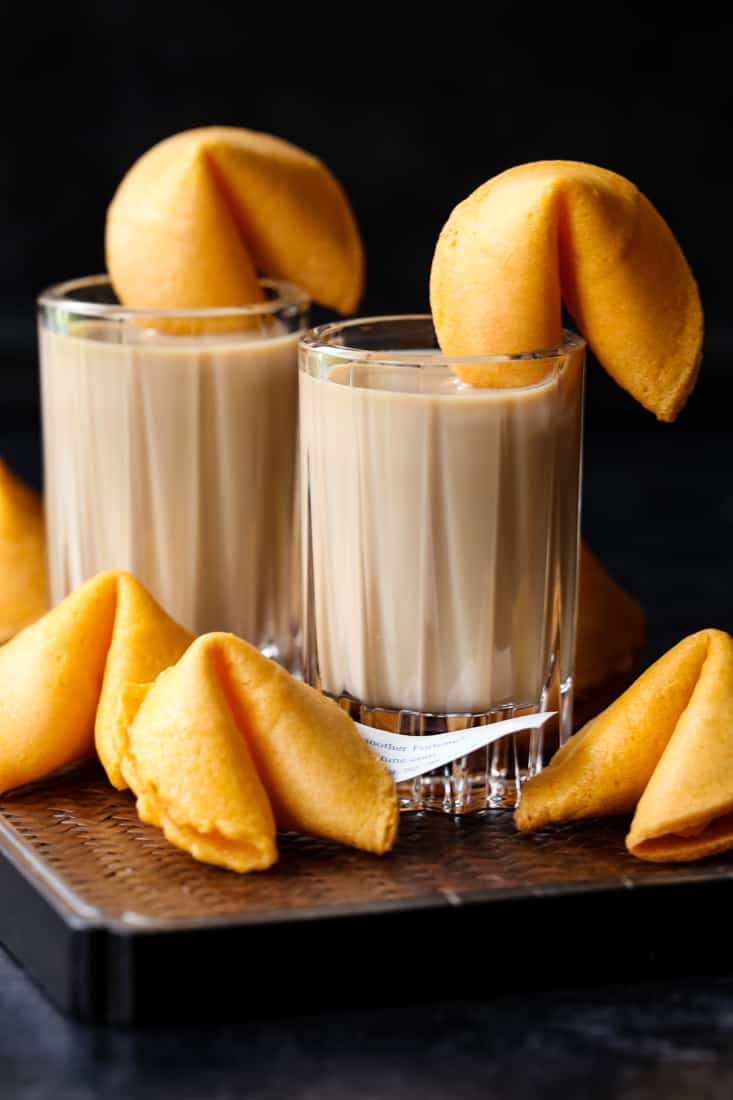 Fortune cookie shots are perfect for New Years eve!