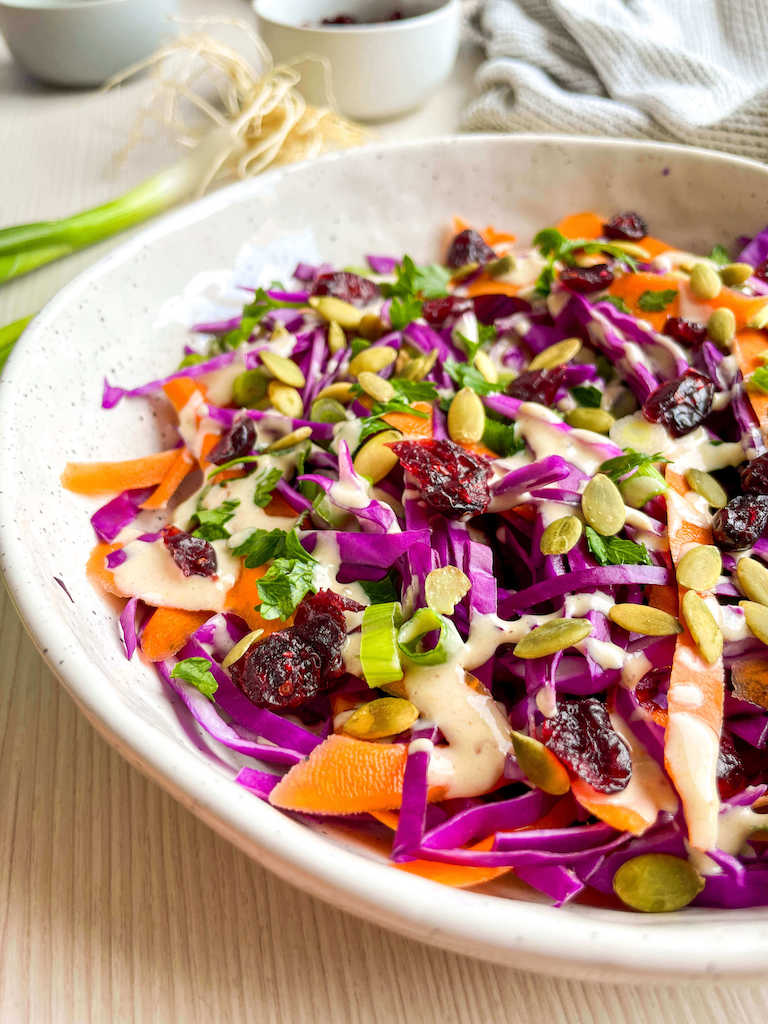 Red Cabbage Carrot Salad