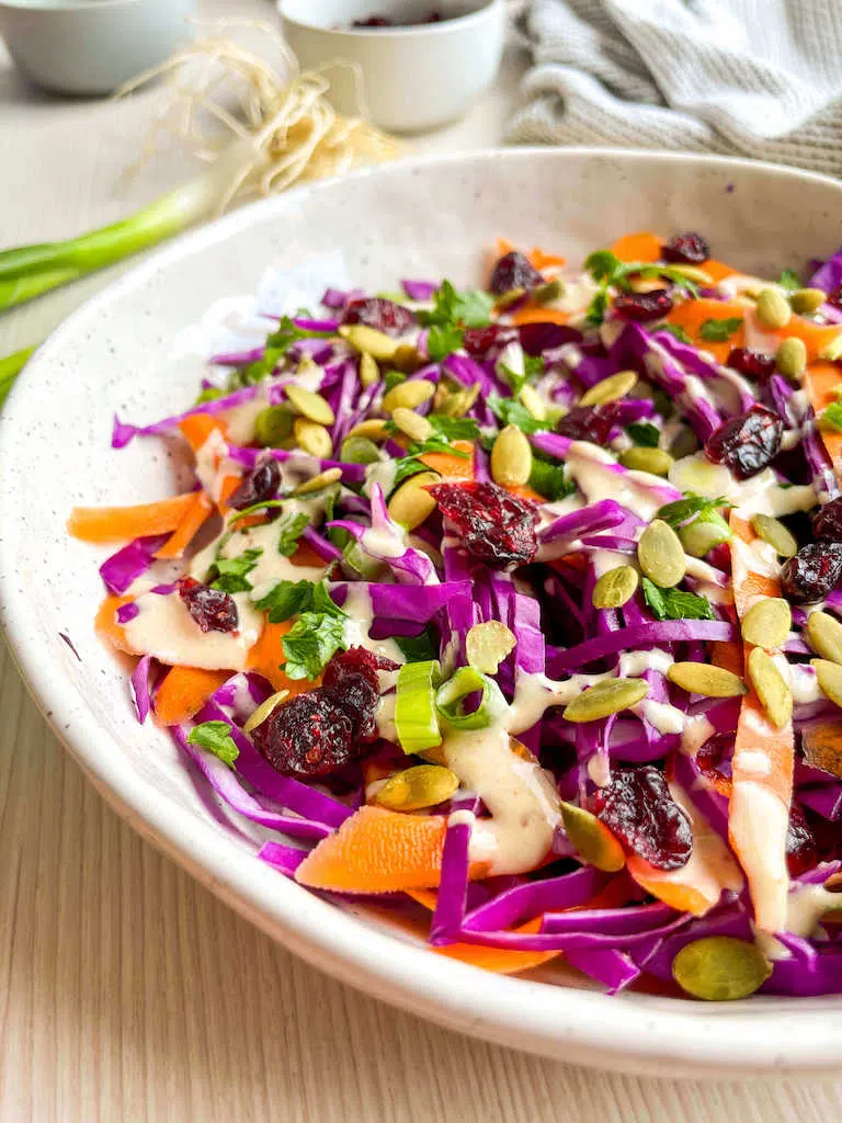 Red Cabbage Carrot Salad