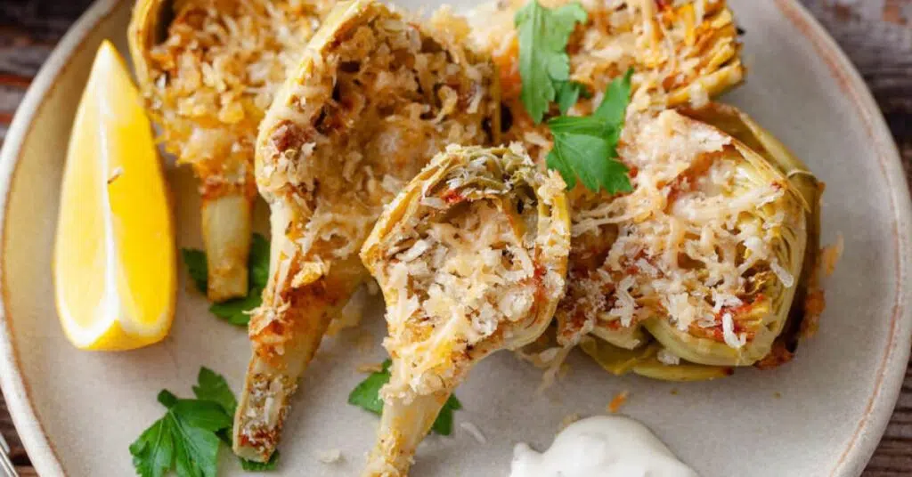 Crispy Artichoke Hearts Featured Image.