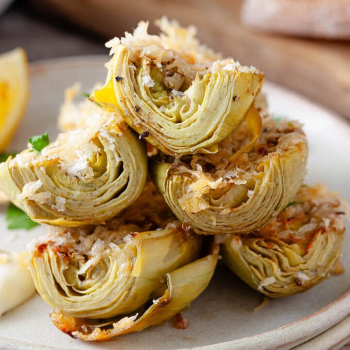 Baked Crispy Artichoke Hearts