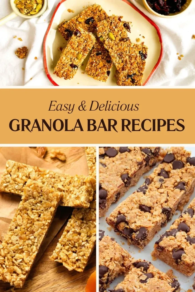 Homemade Granola Bar Recipes Pin 1.