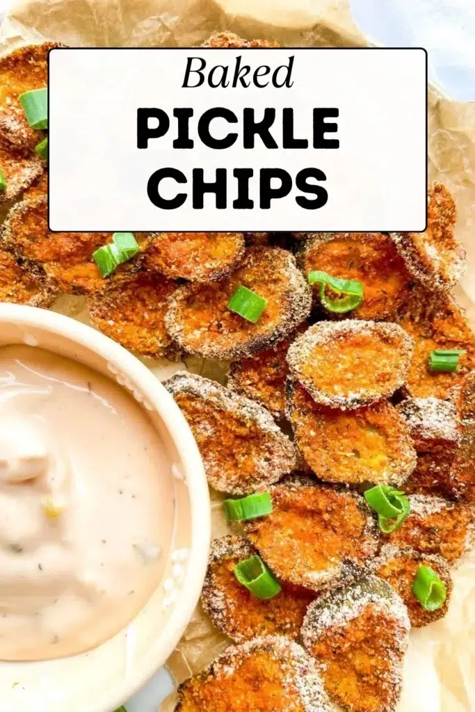 Baked Crispy Pickle Chips Pin 2.