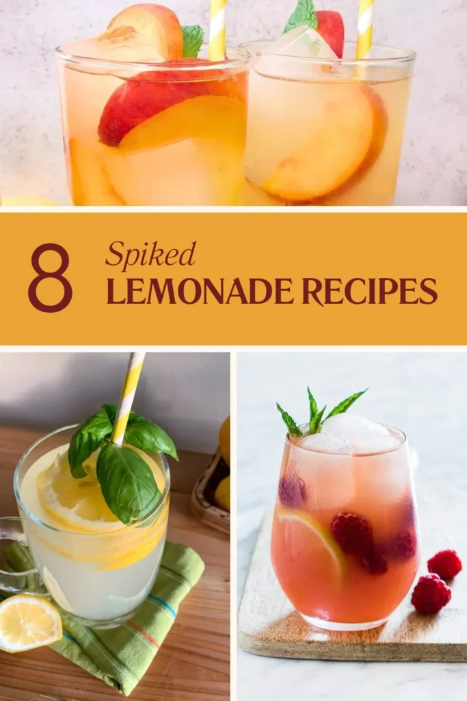 Spiked Lemonade Recipes Pin 1.