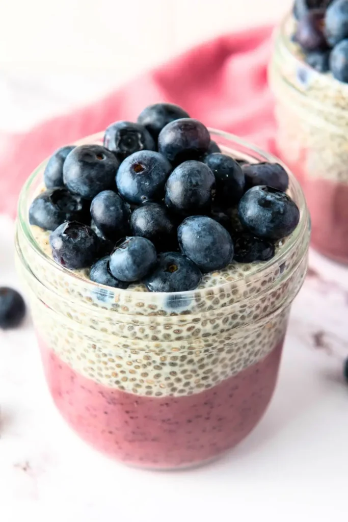 Blueberry Chia Pudding with Yogurt A Healthy Vegan Layered Treat