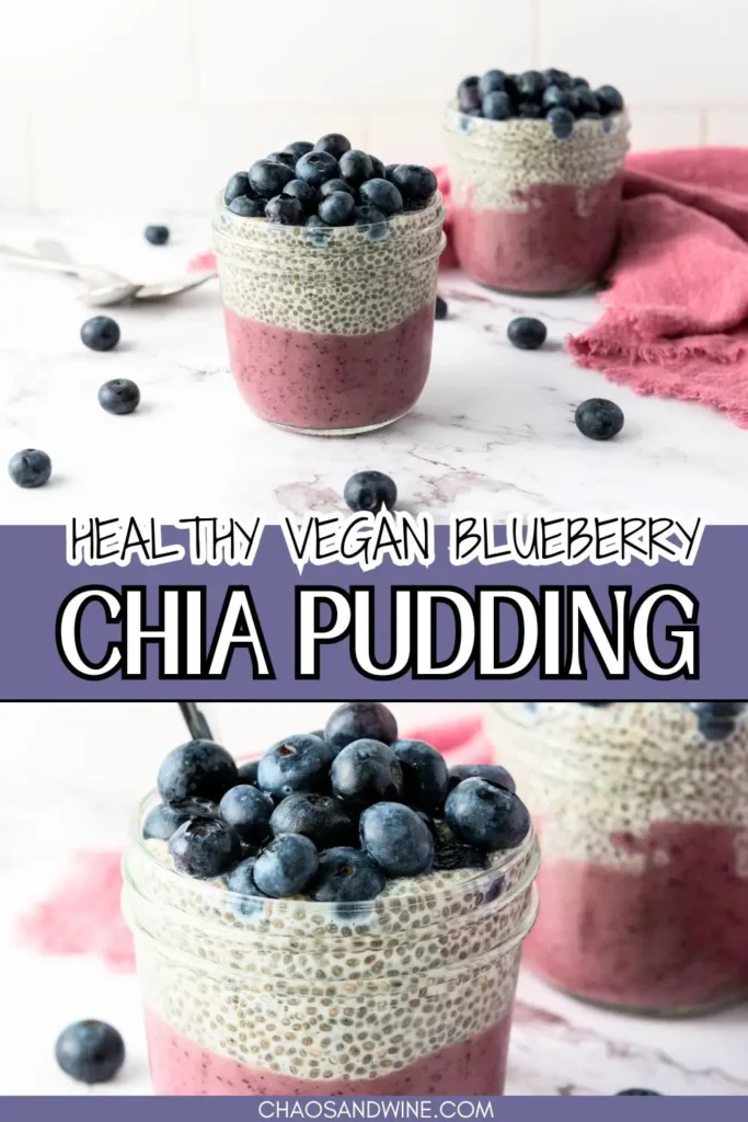 Blueberry Chia Pudding with Yogurt A Healthy Vegan Layered Treat