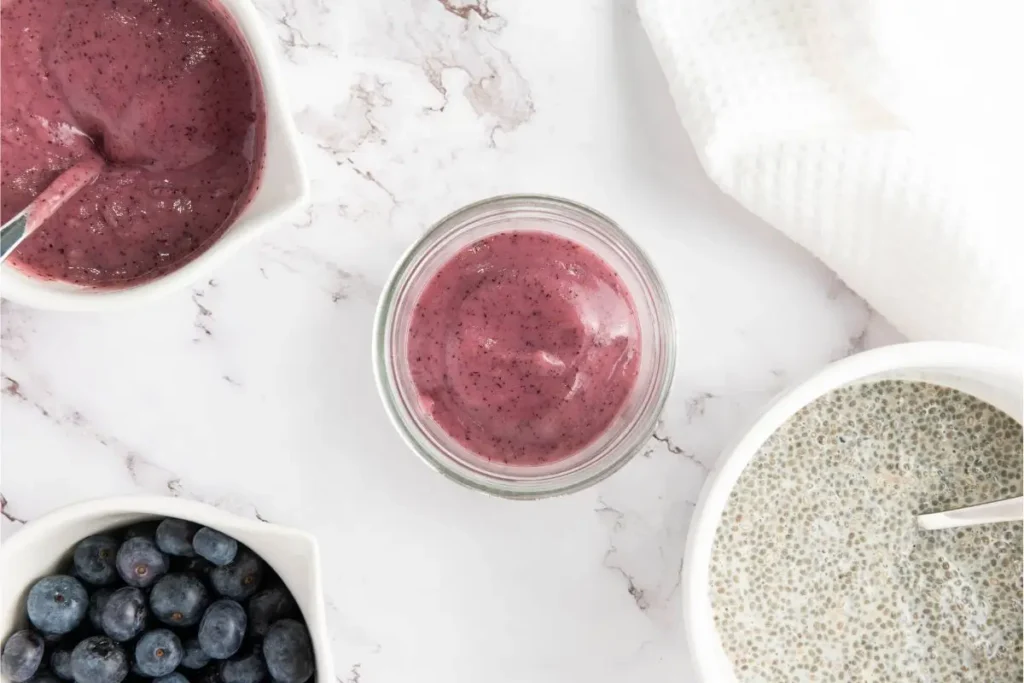 Blueberry Chia Pudding with Yogurt A Healthy Vegan Layered Treat