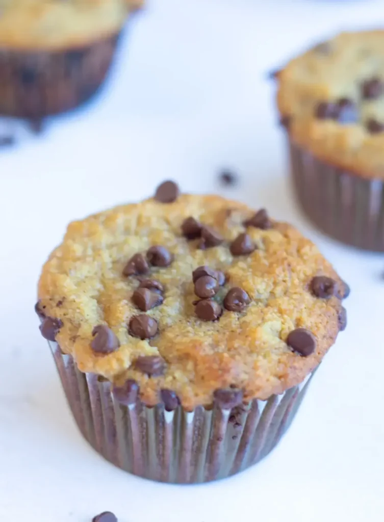 Soft and fluffy Almond Flour Banana Muffins, a great addition to your list of good almond flour recipes. These are perfect for quick almond flour recipes and loved by kids and adults alike.