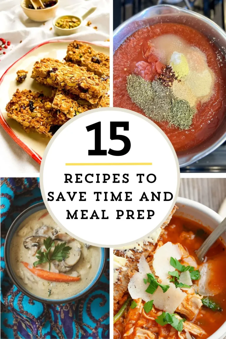 save time recipe ideas and meal prep