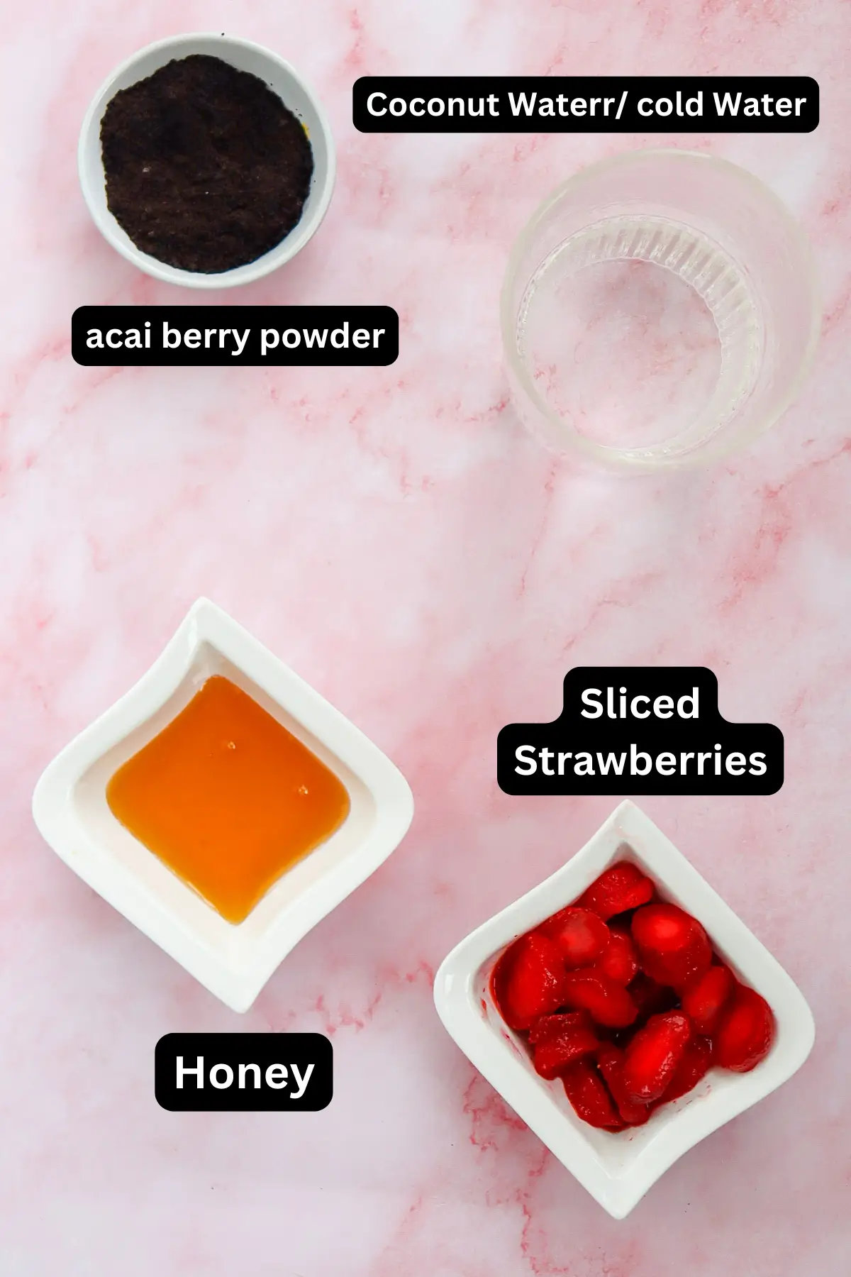 Strawberry Acai Refresher Ingredients