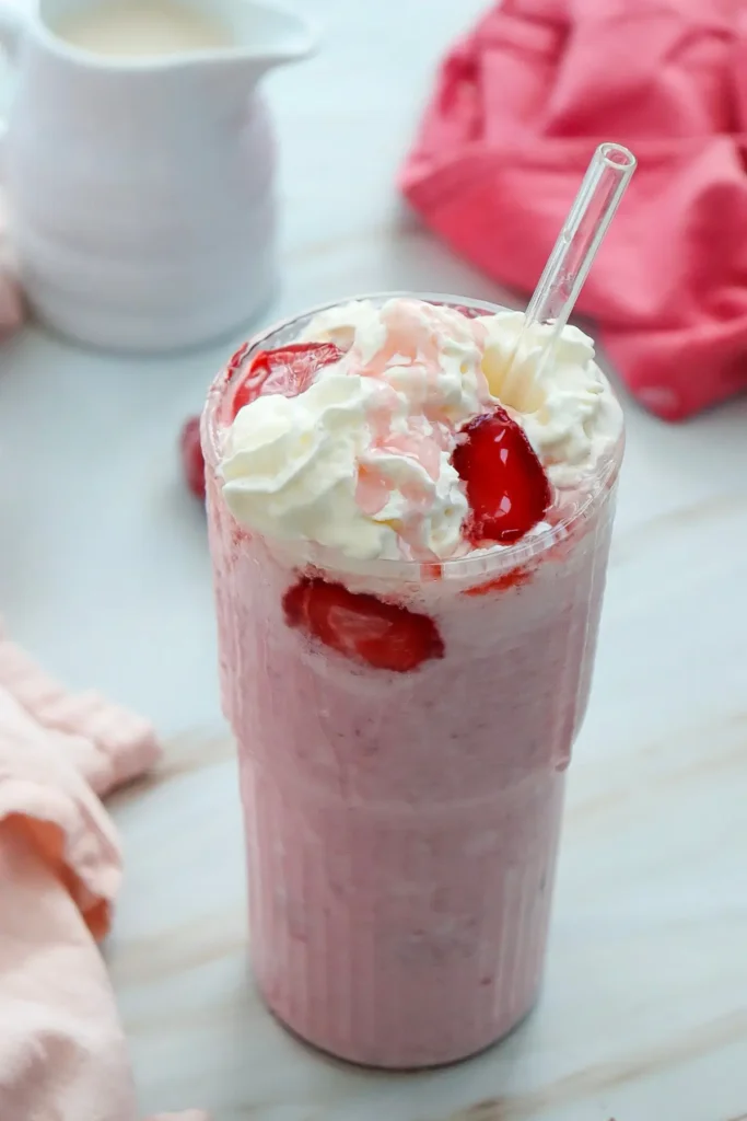 Easy Non Alcoholic Drinks for Parties with Friends Strawberry Cheesecake Frappuccino