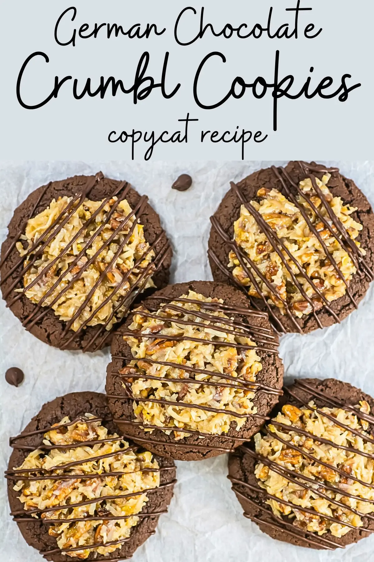German Chocolate Cake Crumbl Cookies German Chocolate Cake Crumbl Cookies