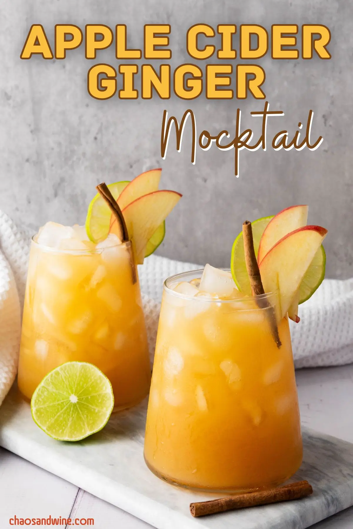 Apple Cider Ginger Mocktail Apple Cider Ginger Mocktail