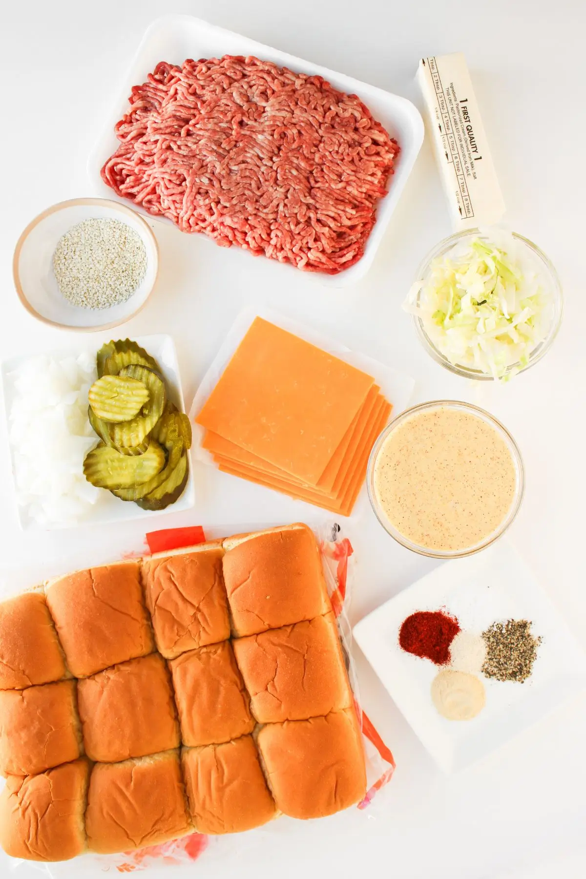 The Best Big Mac Sliders ingredients for big mac sliders