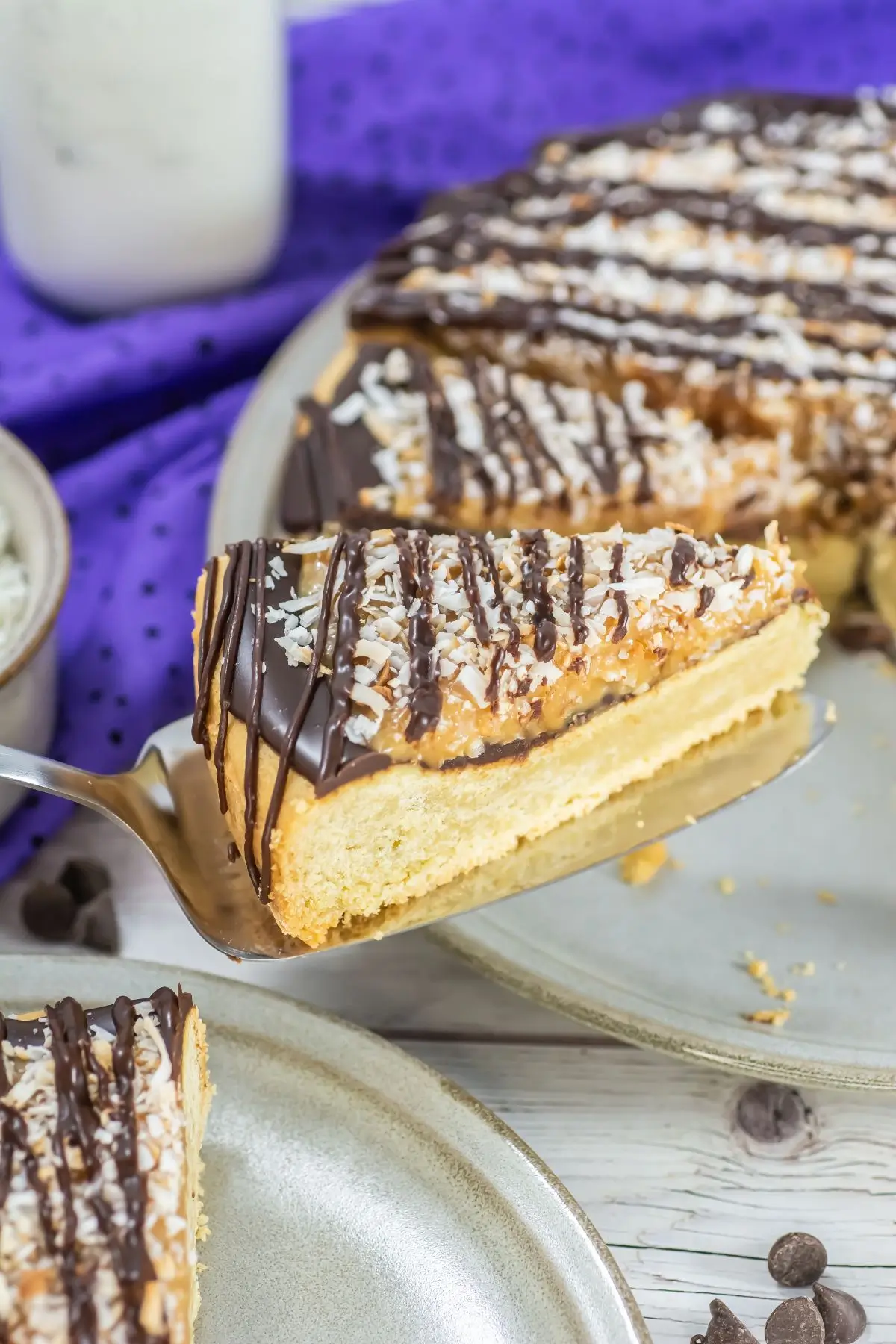 chocolate and caramel cake