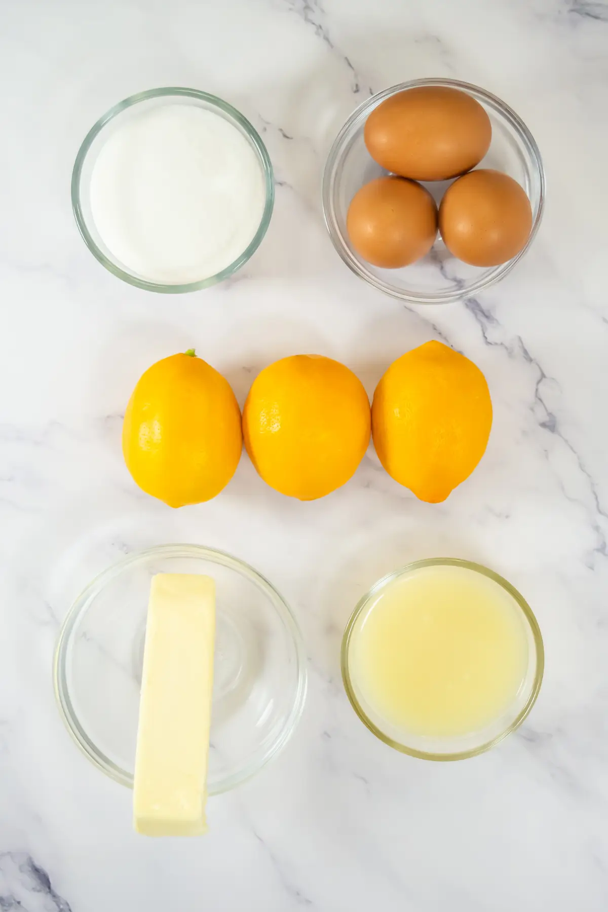 Easy Lemon Tartlets with Lemon Curd ingredients for lemon tarts with lemon cream