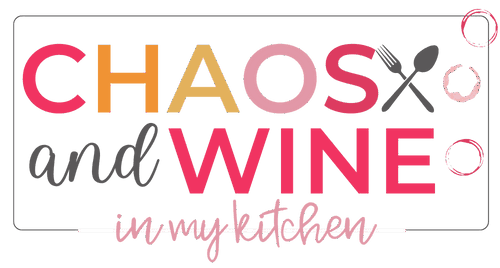 logo for chaos and wine food blog