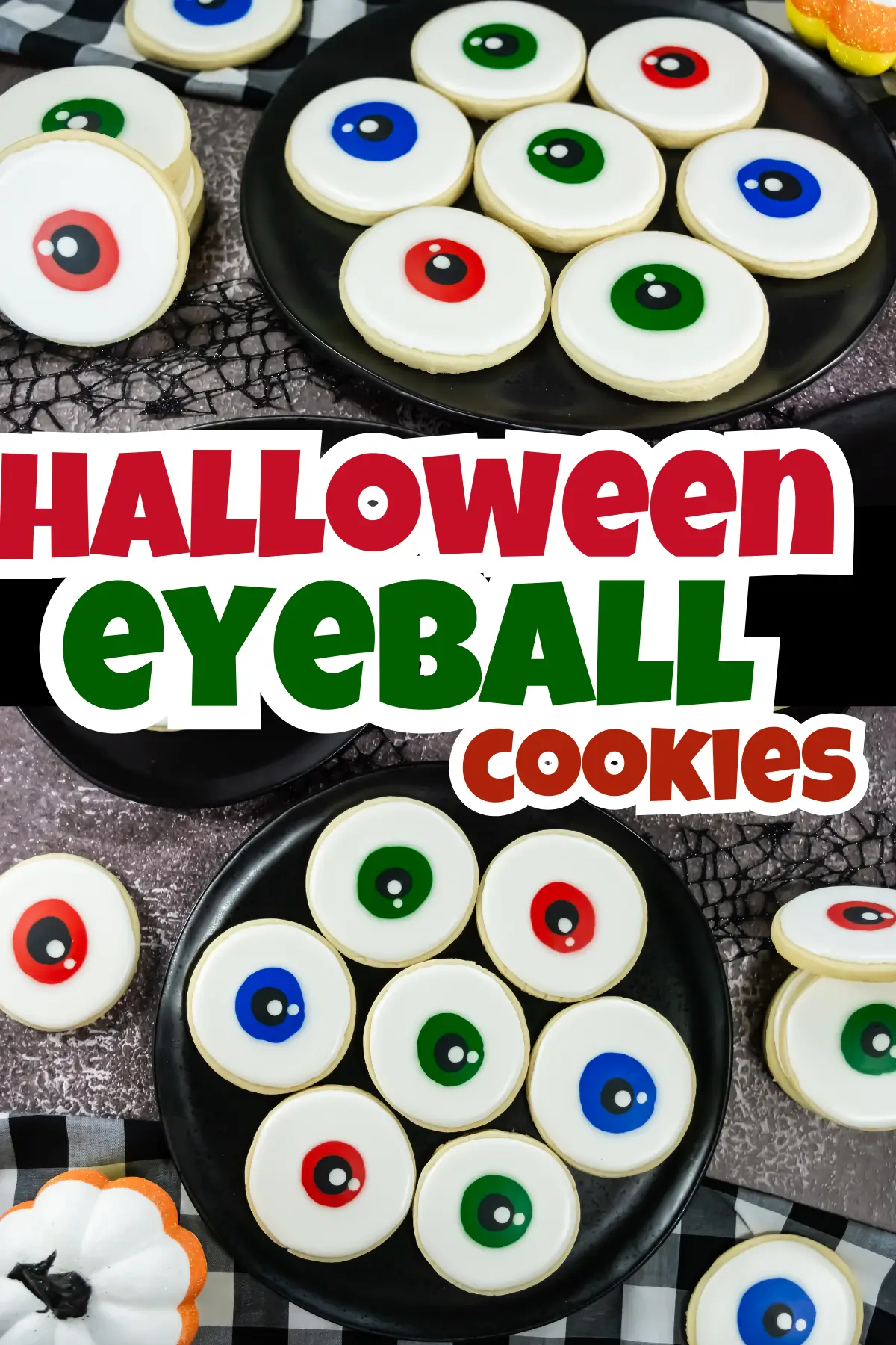 Eyeball Halloween Sugar Cookies trick or treat eyeball sugar cookies