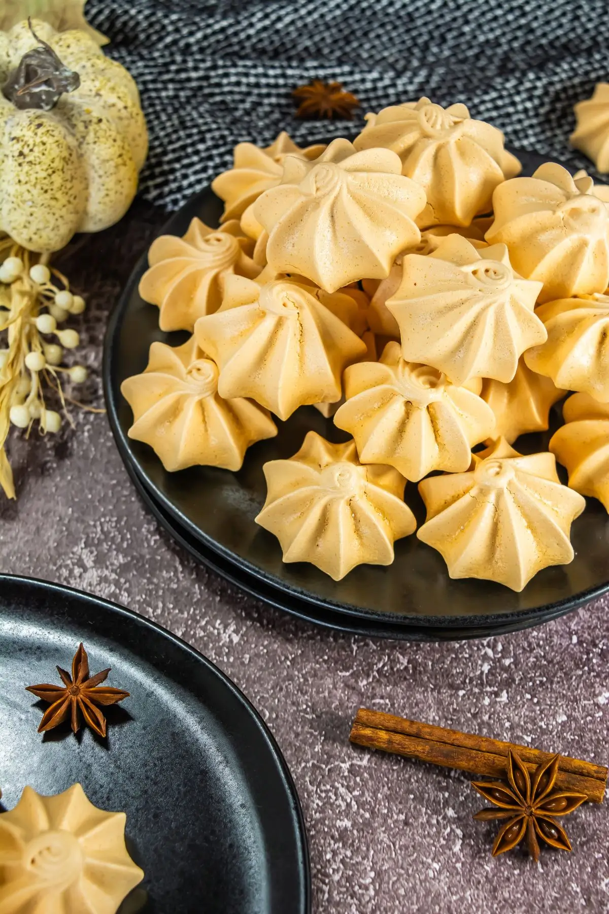 pumpkin meringue cookies