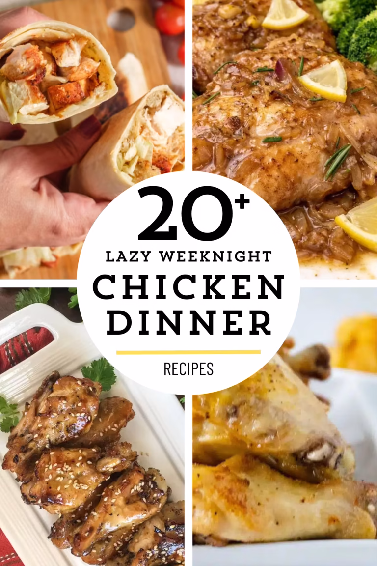 20+ Lazy Weeknight Chicken Dinner Ideas for Family