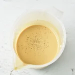 Sour cream sauce mixture for venison stroganoff