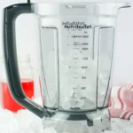 Ice added to a blender for making Hawaiian Punch slushies.