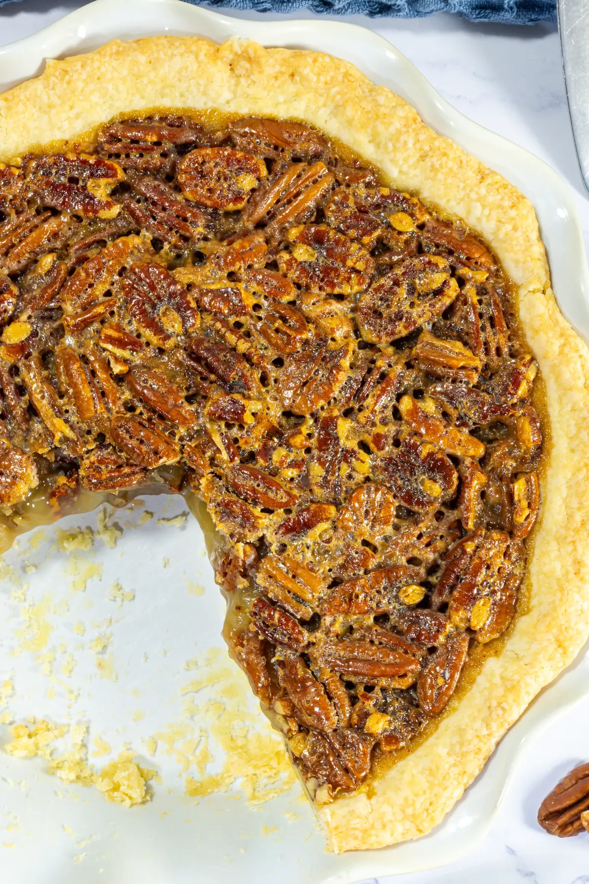 Easy Bourbon Pecan Pie With a No-Roll Crust