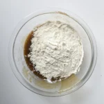Flour added to the blondie batter before folding just until combined.